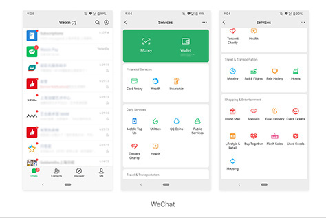 WeChat, a chat-messaging app in China